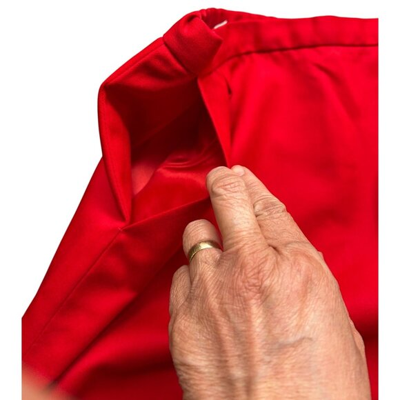 Vintage Pendleton 100% Wool Red Pencil Skirt w/ Pockets USA Made Sz 12P - Picture 10 of 10